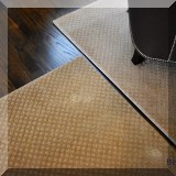 DR05. Tan area rugs. 8' x 10' and 9' x 10' 